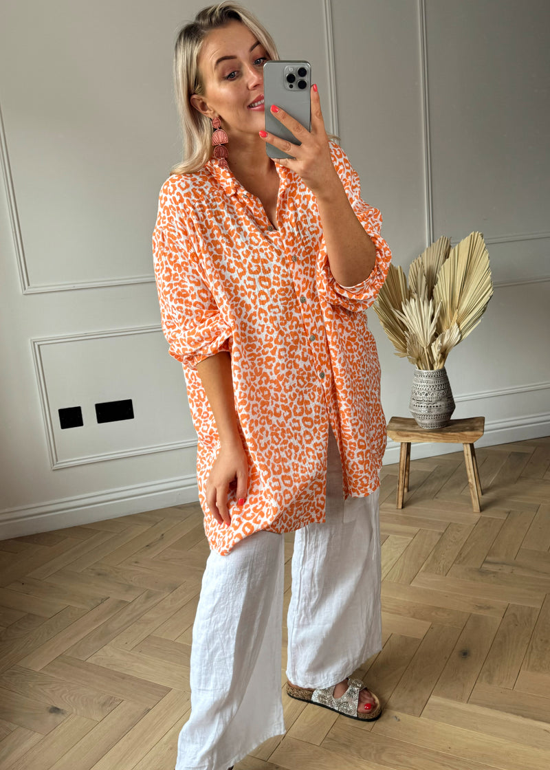 Marta Cheesecloth shirt - orange