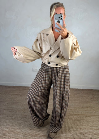 Austen biker jacket - Cream