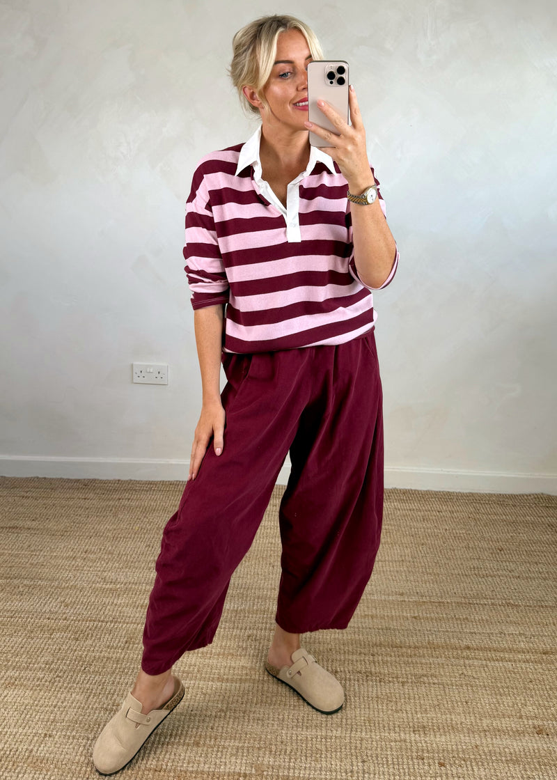 Baby cord finn - Merlot