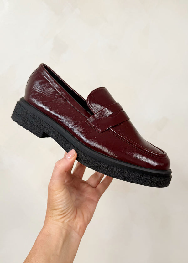 Candace patent loafer - Merlot