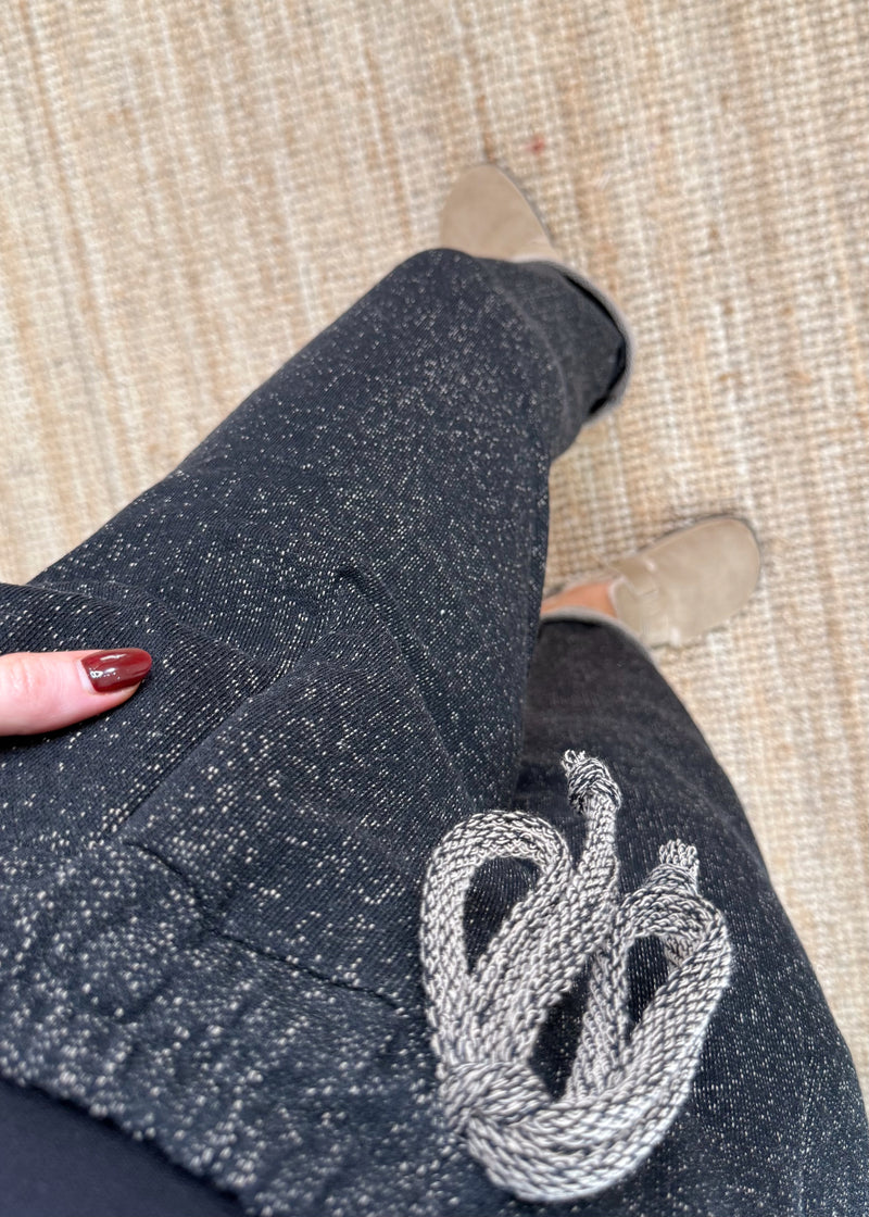 Marl blend jogger - charcoal