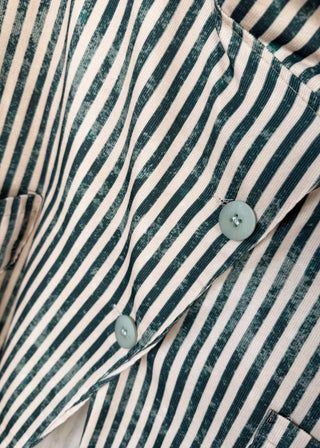 Imogen striped waistcoat - Teal