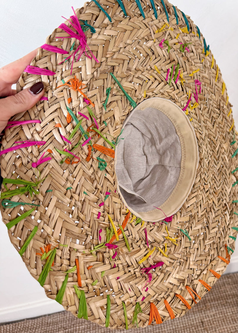 Butterfly straw hat