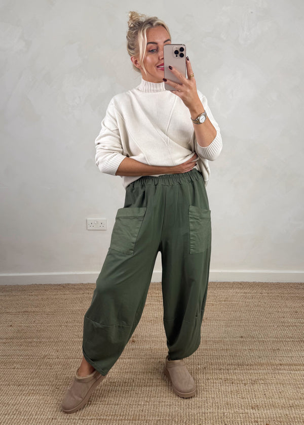 Moda casual pants - Khaki