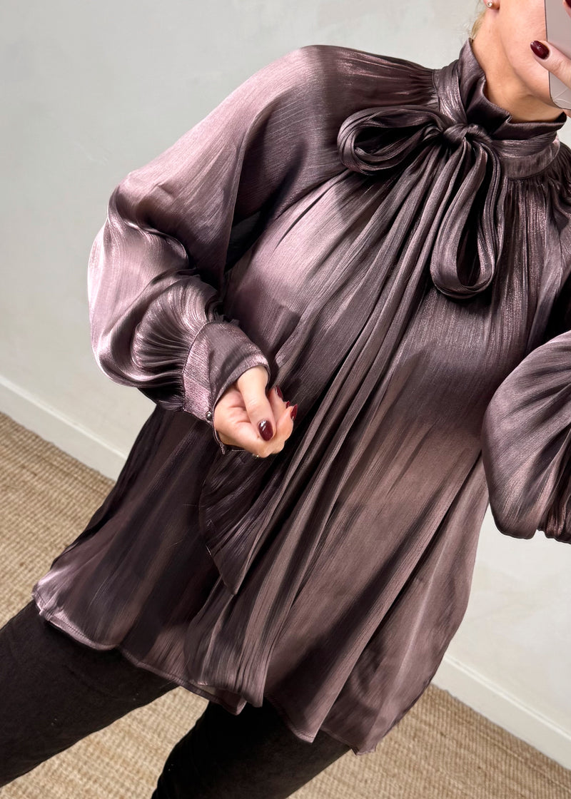 Anastasia blouse - chocolate