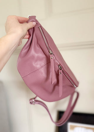 Tori leather sling bag - Rose