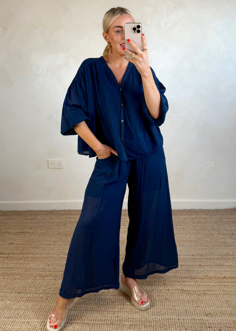 Florence blouse - navy