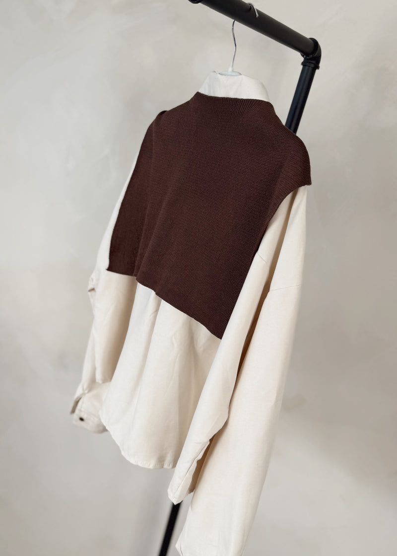 Heritage double shirt knit - cream