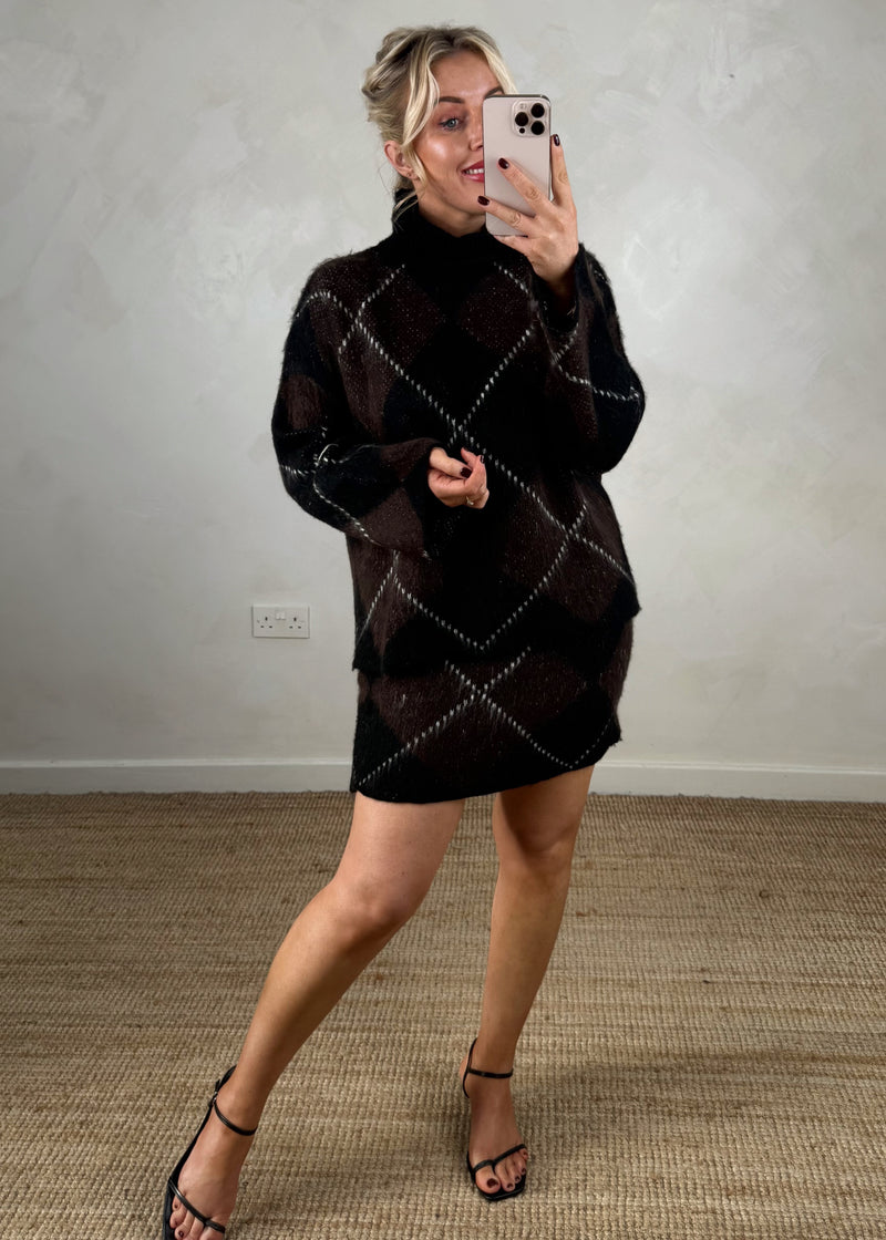 Orla knitted skirt co-ord - three