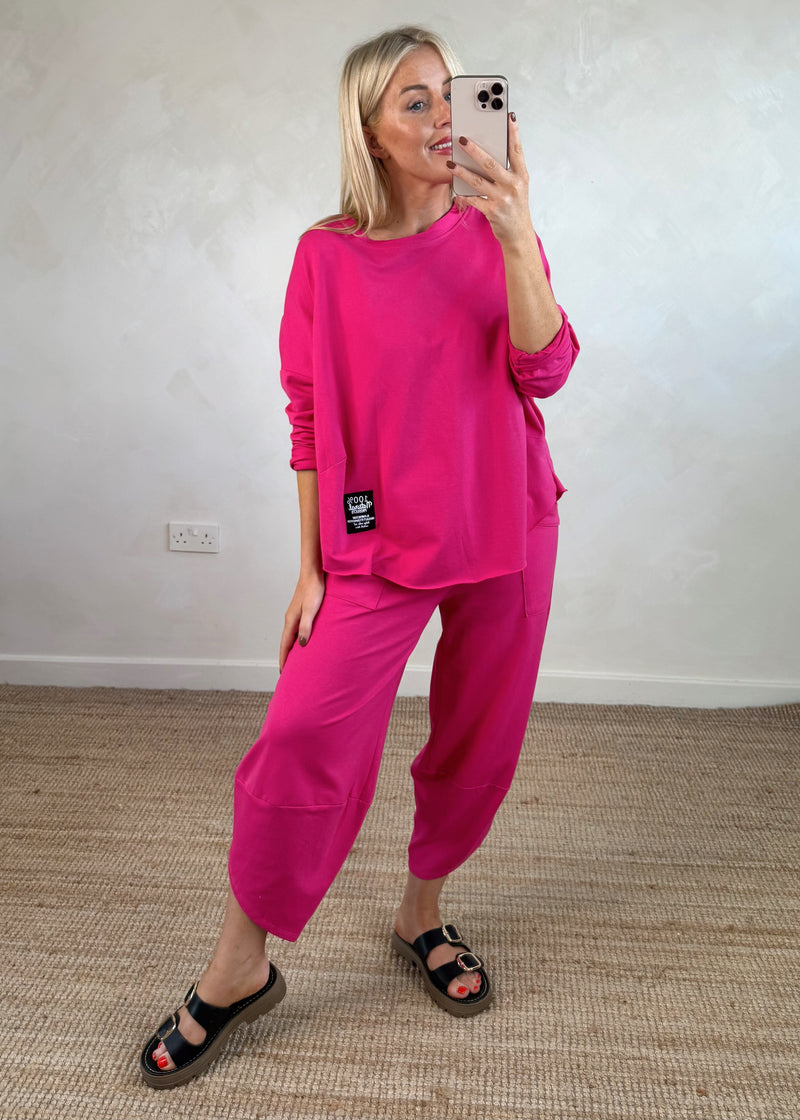 Walton jogger co-ord - hot pink size 2