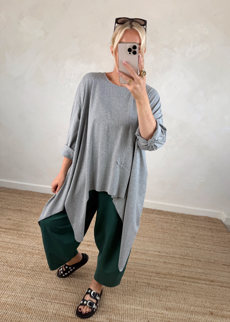 Toni pocket top - black-The Style Attic