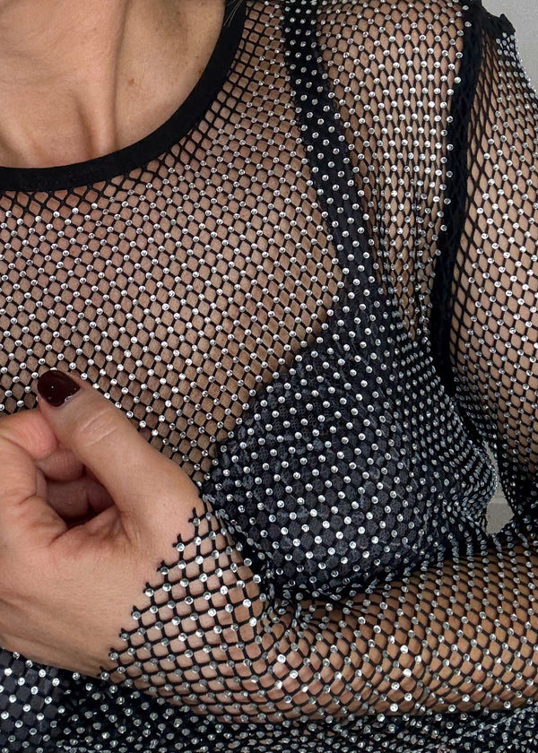 Trixie diamanté top-The Style Attic