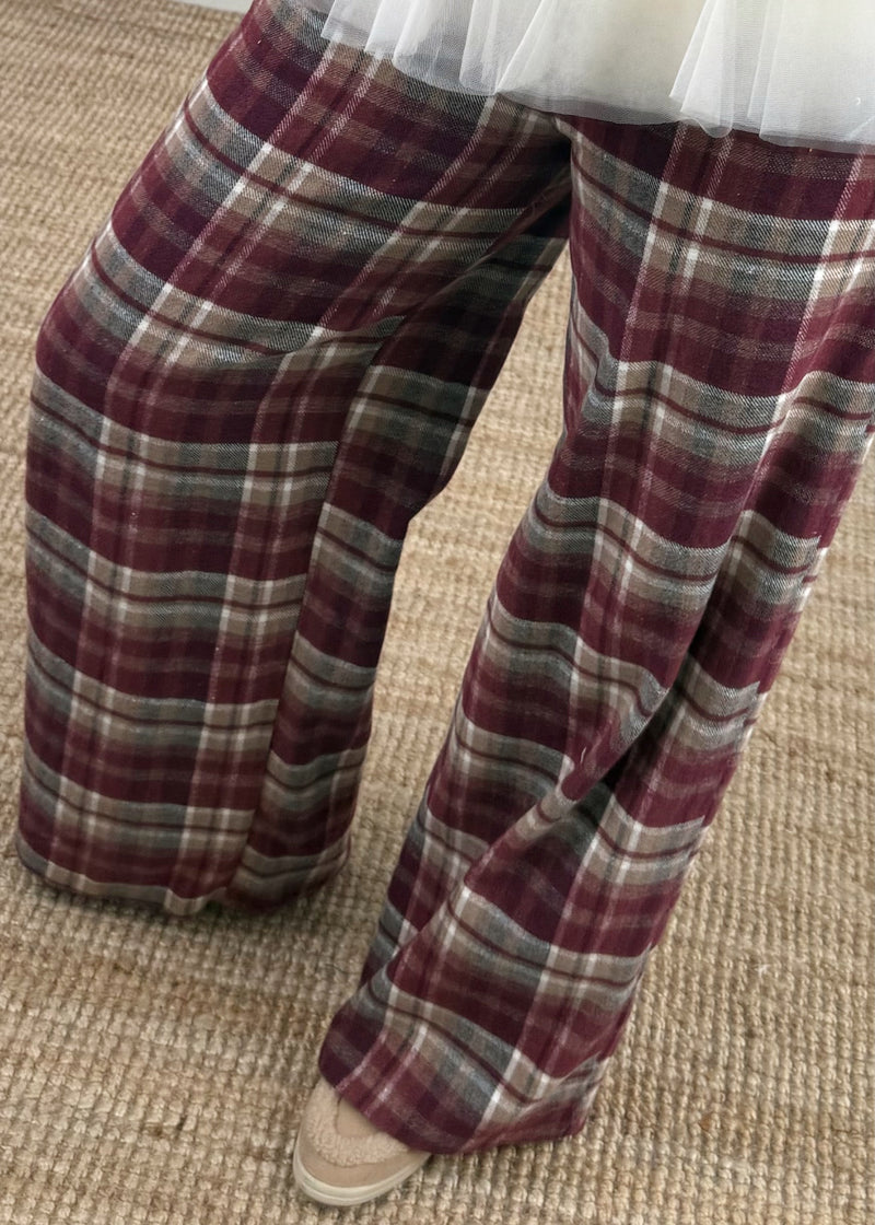 Troon cotton checked trouser - one-The Style Attic