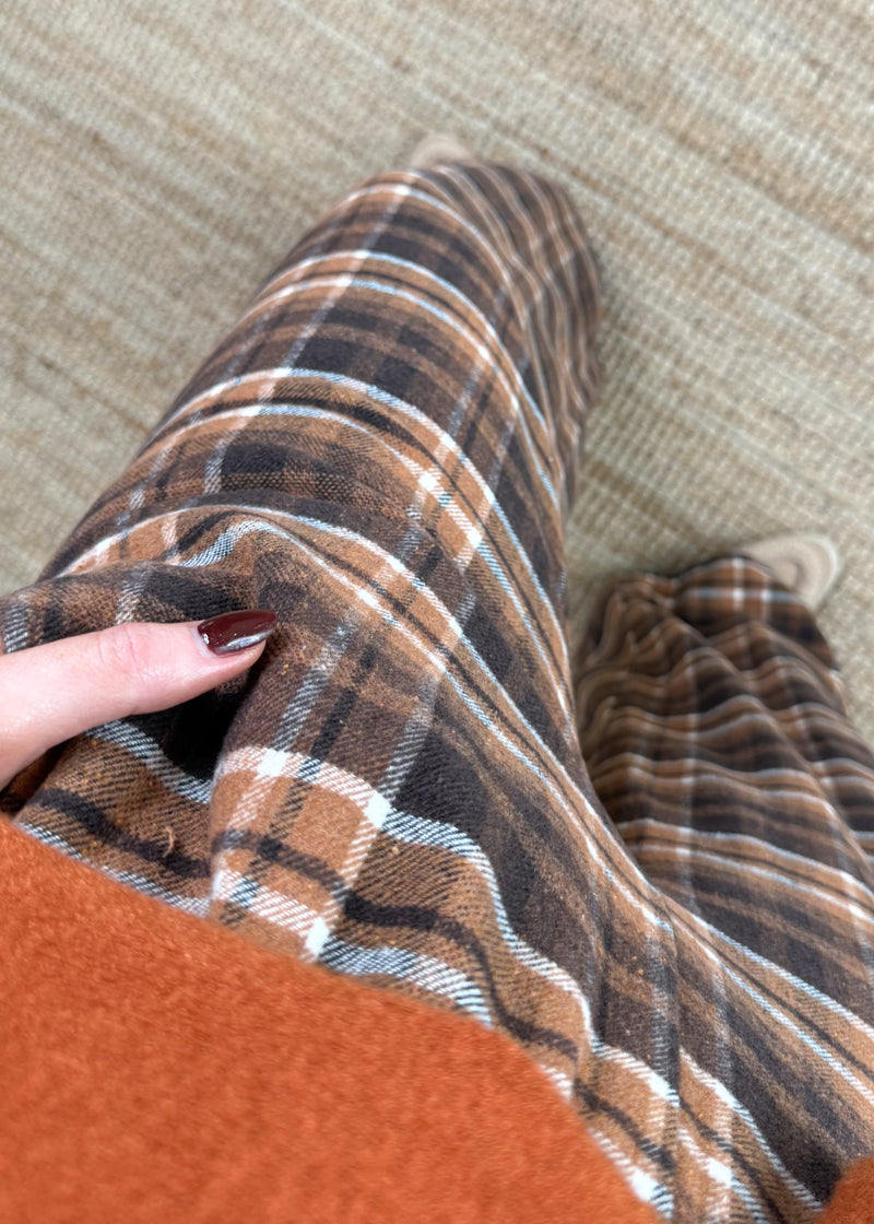 Troon cotton checked trouser - three-The Style Attic