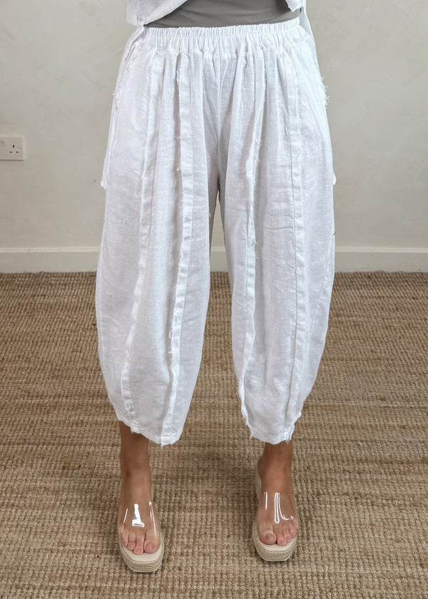 Una Linen trouser - black-The Style Attic