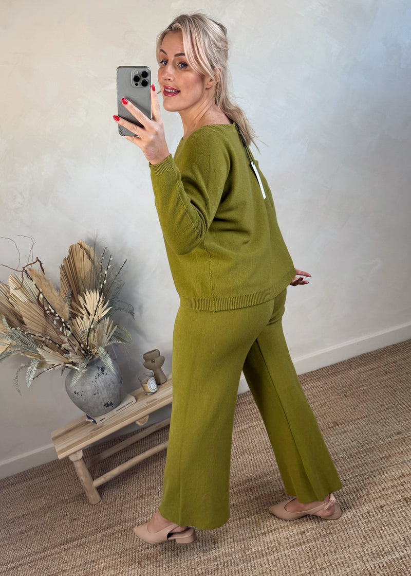 Vanessa knit co-ord - pistachio-The Style Attic