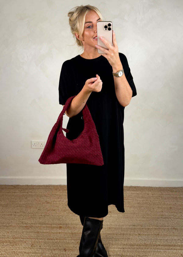 Veneto woven bag - Merlot-The Style Attic
