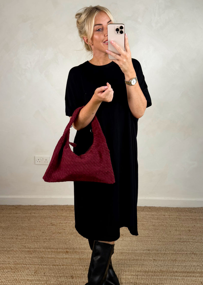 Veneto woven bag - Merlot-The Style Attic