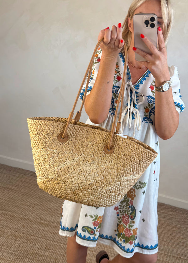 Vey woven bag-The Style Attic