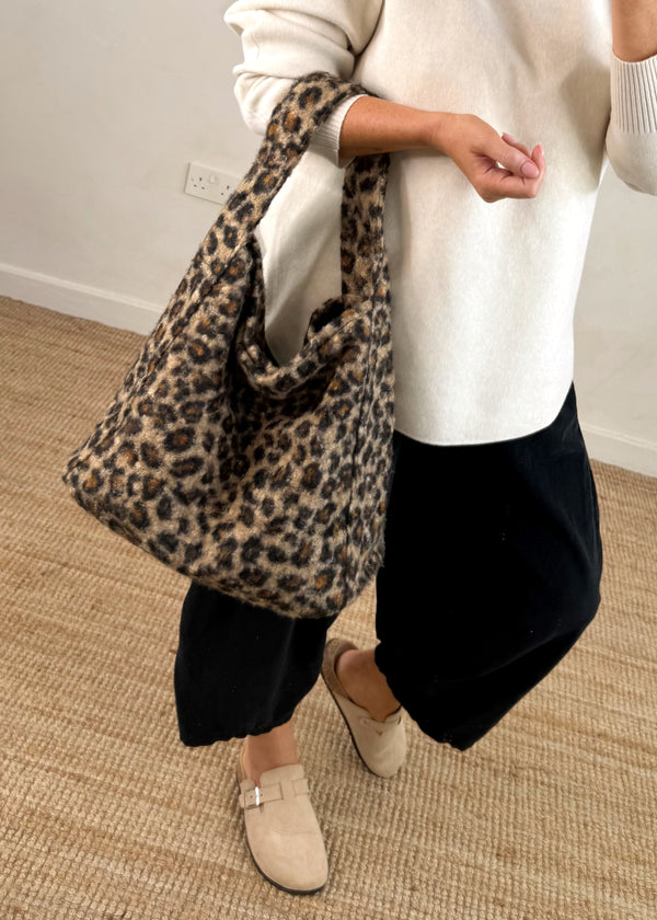 Vix boucle tote bag - animal-The Style Attic