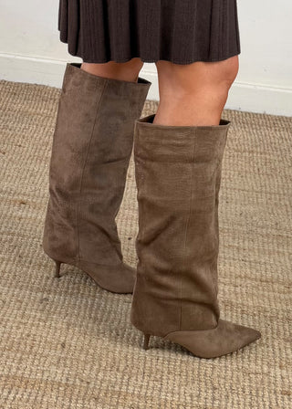 Vix knee high boot - Mocha-The Style Attic