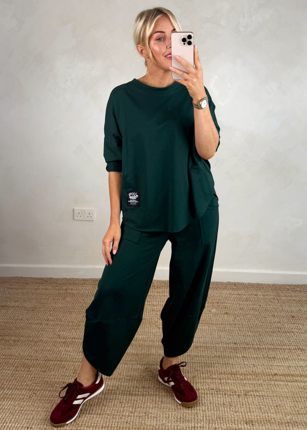 Walton jogger co-ord - forest green size 2-The Style Attic