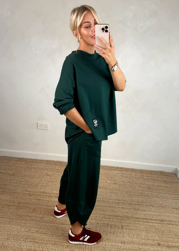 Walton jogger co-ord - forest green size 2-The Style Attic