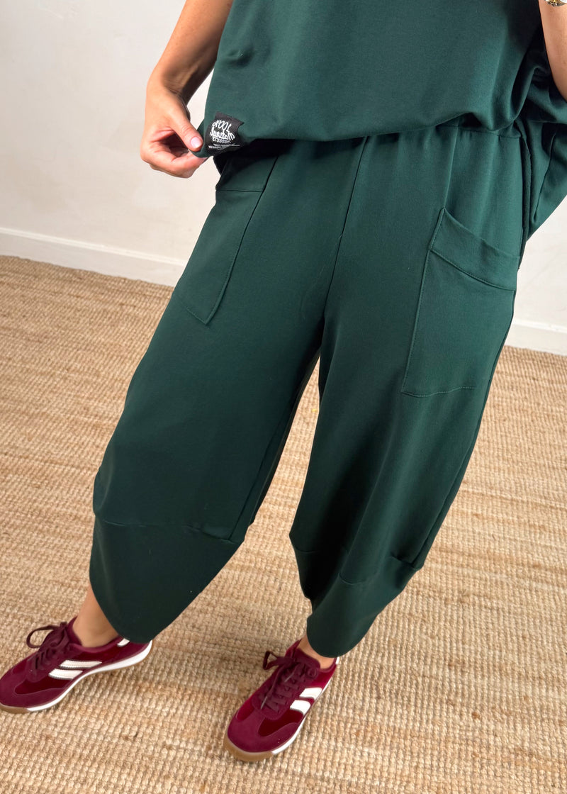 Walton jogger co-ord - forest green size 2-The Style Attic