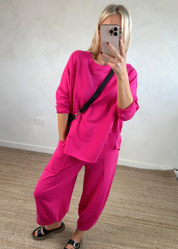 Walton jogger co-ord - hot pink size 1-The Style Attic