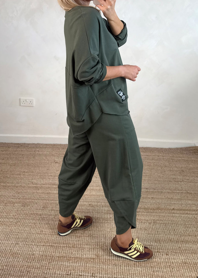 Walton jogger co-ord - khaki size 1-The Style Attic