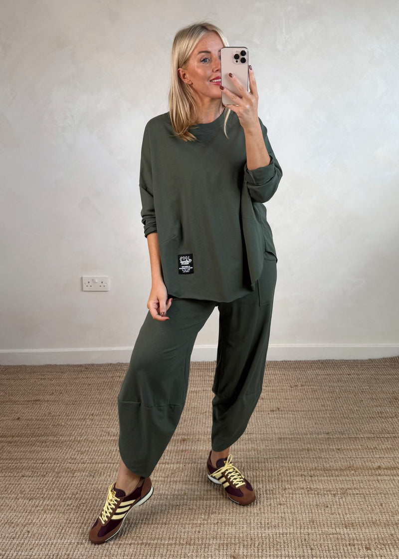Walton jogger co-ord - khaki size 1-The Style Attic