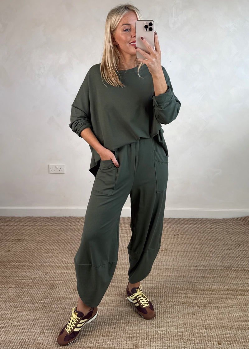 Walton jogger co-ord - khaki size 1-The Style Attic