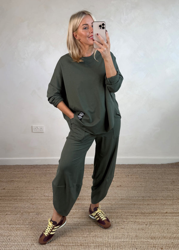 Walton jogger co-ord - khaki size 1-The Style Attic