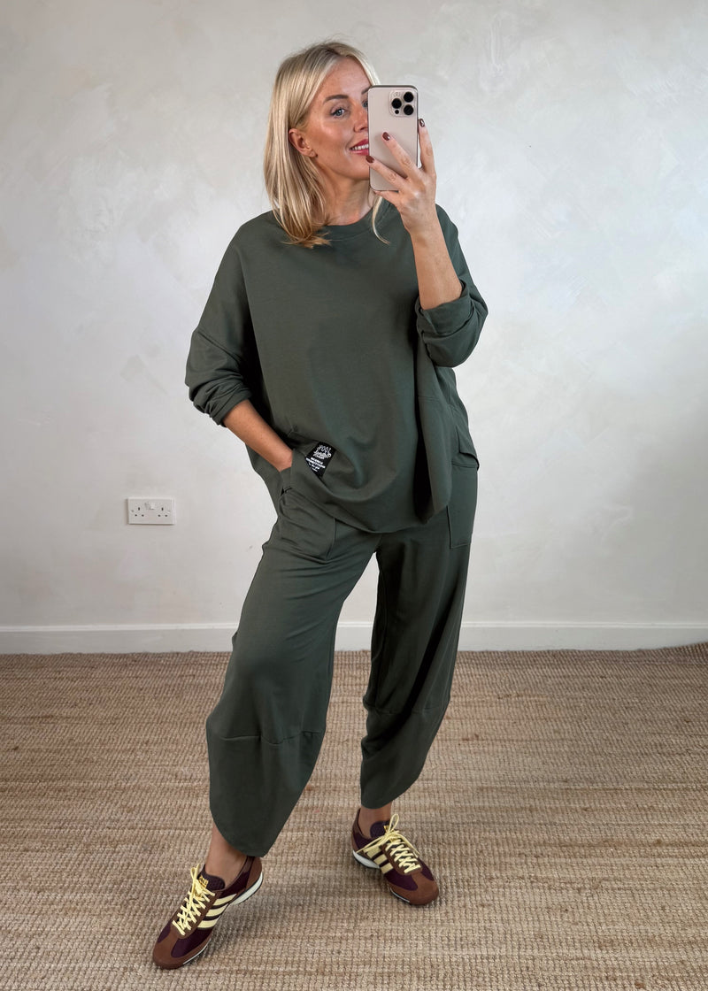 Walton jogger co-ord - khaki size 1-The Style Attic