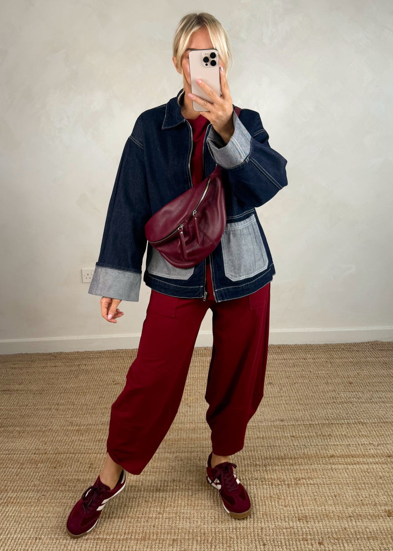 Walton jogger co-ord - merlot size 2-The Style Attic