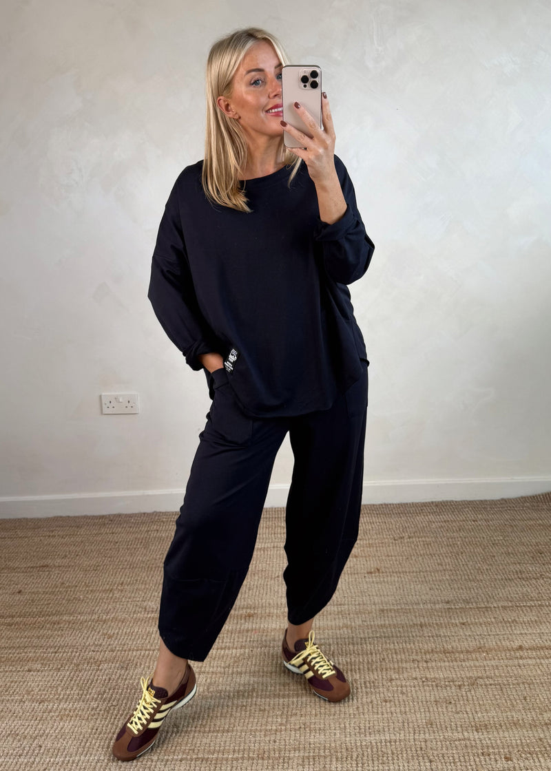 Walton jogger co-ord - navy size 1-The Style Attic