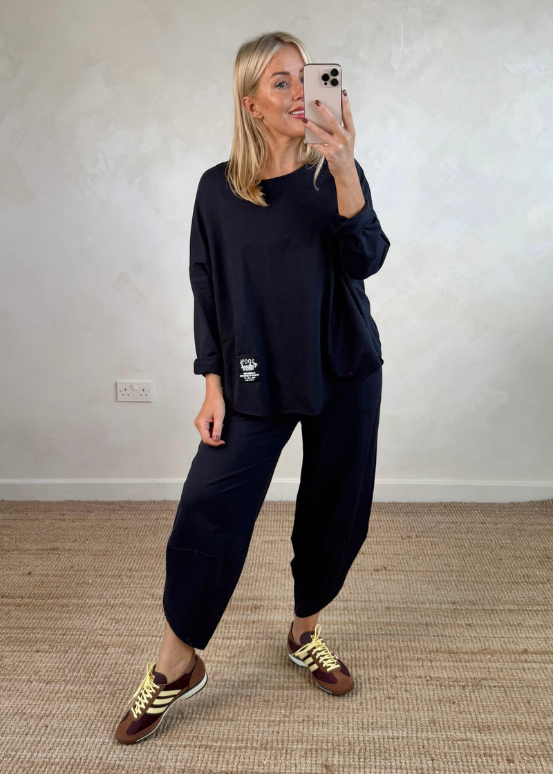 Walton jogger co-ord - navy size 1-The Style Attic
