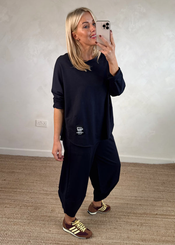 Walton jogger co-ord - navy size 1-The Style Attic