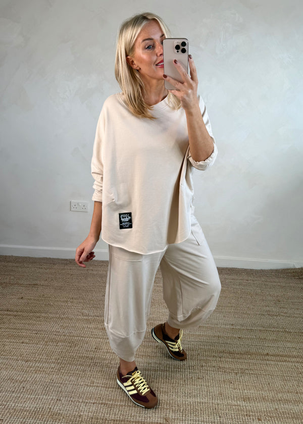 Walton jogger co-ord - stone size 1-The Style Attic