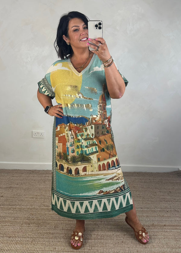Wanderlust maxi - cote d’ azure-The Style Attic