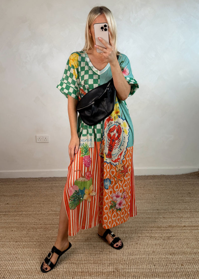 Wanderlust maxi - lobster-The Style Attic