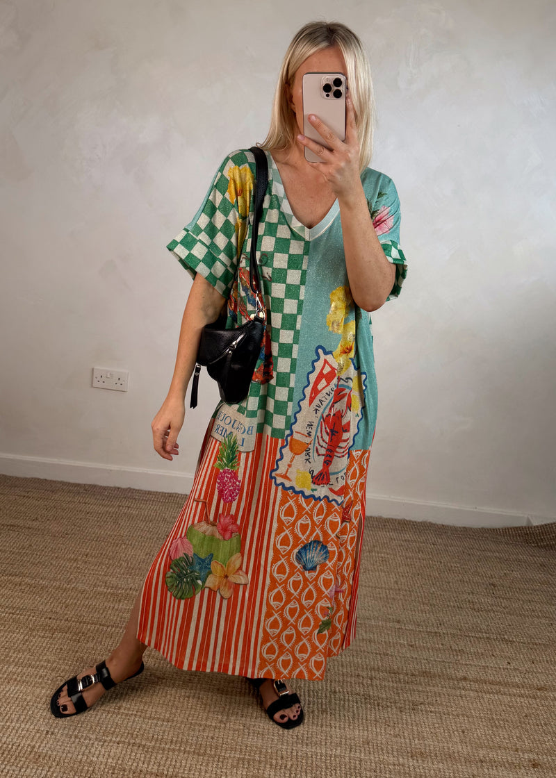 Wanderlust maxi - lobster-The Style Attic