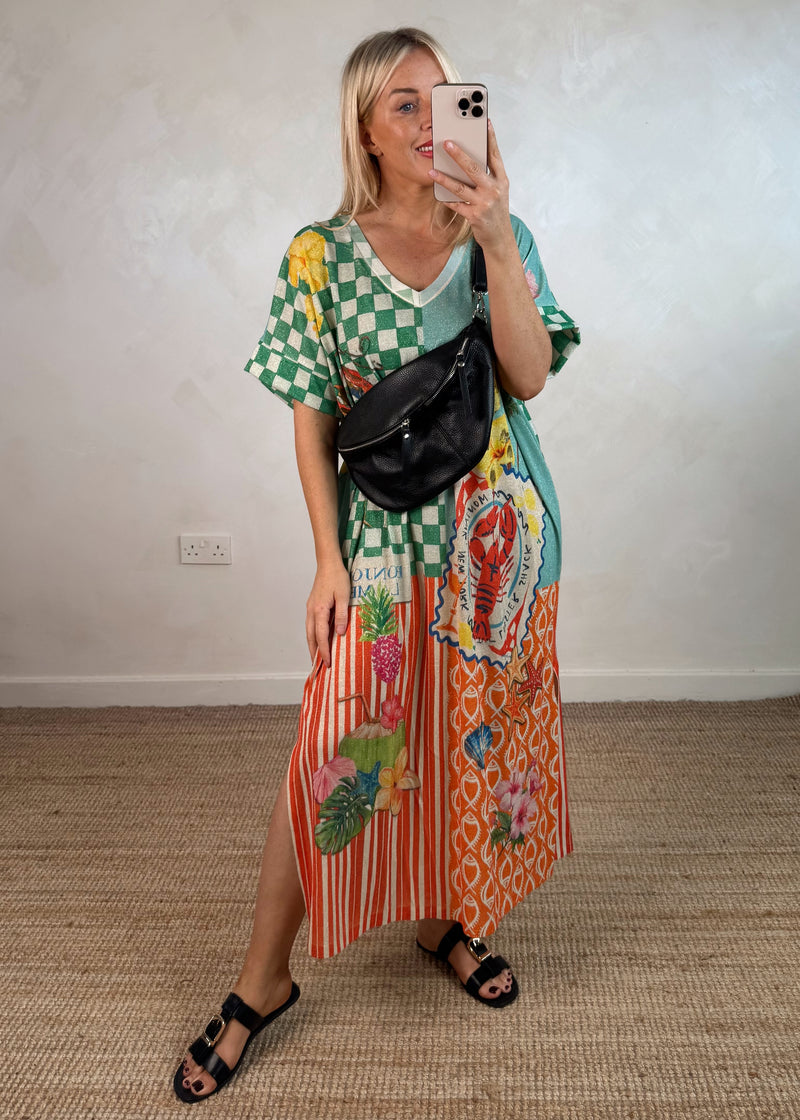 Wanderlust maxi - lobster-The Style Attic