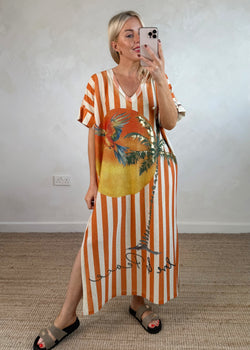 Wanderlust maxi - sunset-The Style Attic