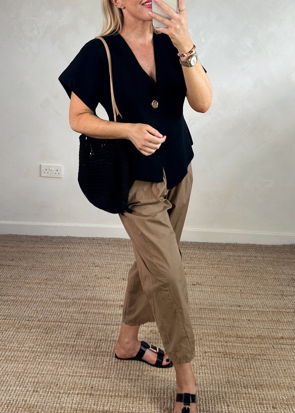 Wendy cargo trouser - camel-The Style Attic
