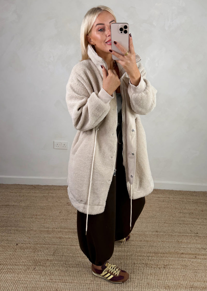 Wilderness Fleece jacket - beige-The Style Attic