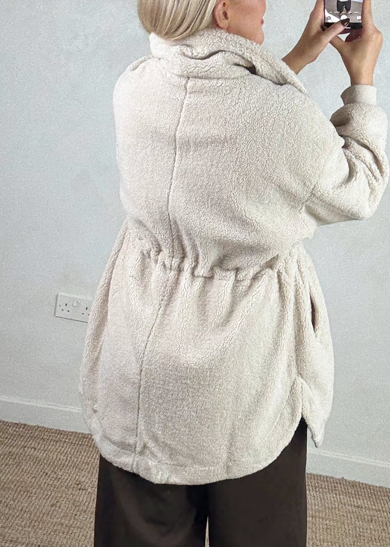 Wilderness Fleece jacket - beige-The Style Attic