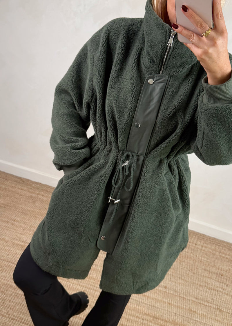 Wilderness Fleece jacket - khaki-The Style Attic