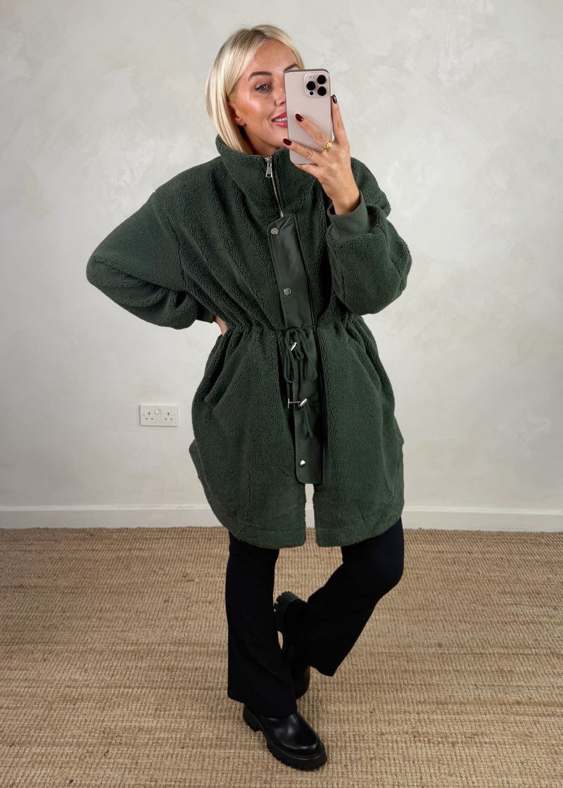 Wilderness Fleece jacket - khaki-The Style Attic