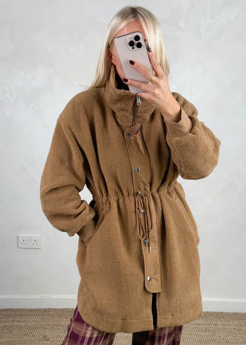 Wilderness Fleece jacket - tan-The Style Attic